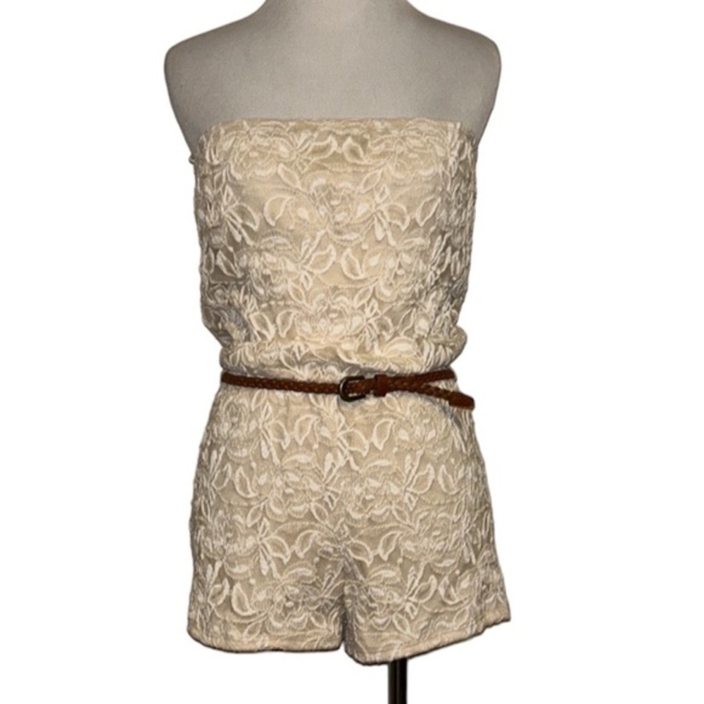 5/$30 🎈 Poetry‎ small lace strapless romper